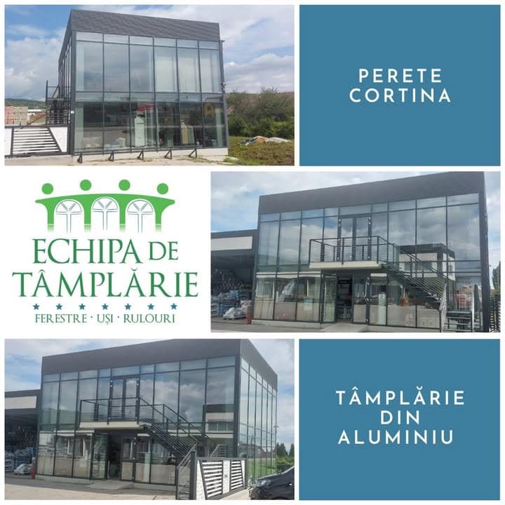 Montaj perete cortină și tâmplărie aluminiu: Proiect în Oituz