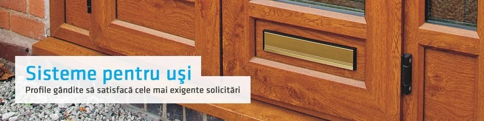 Sisteme de uși din PVC cu finisaj texturat