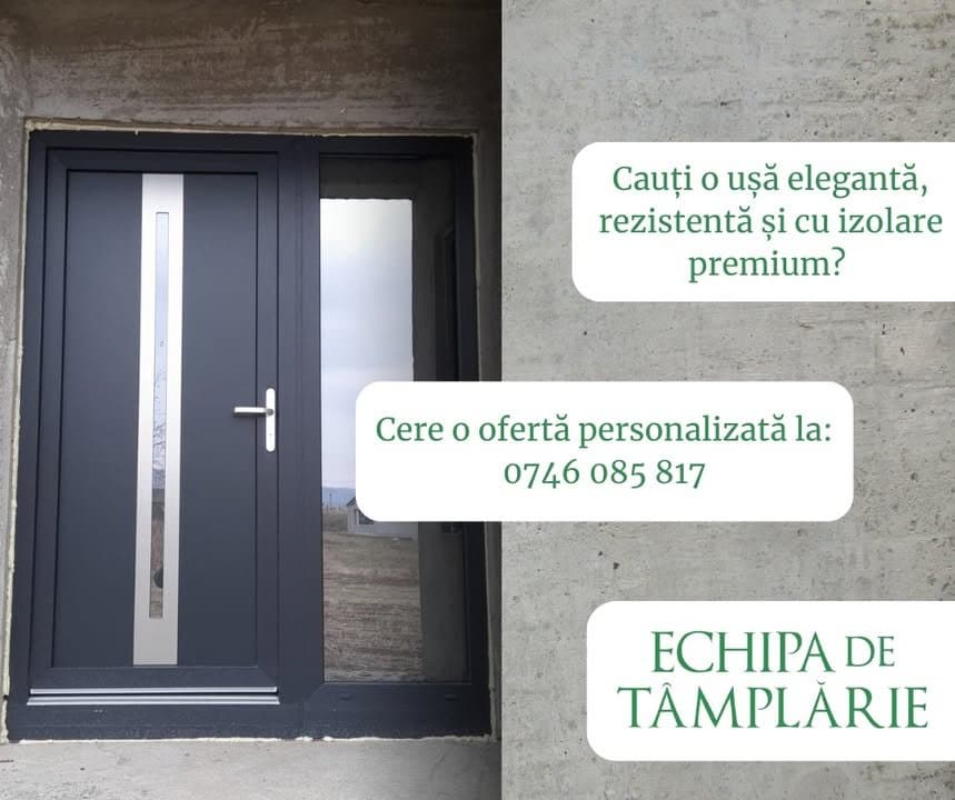 Uși de exterior din aluminiu: eleganță și durabilitate