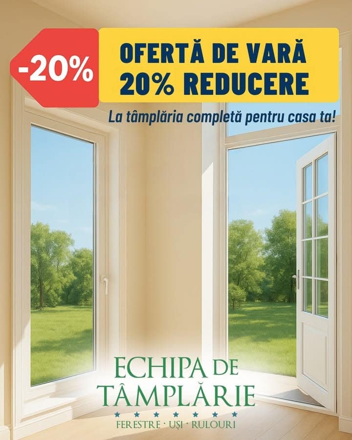 Ofertă de vară: Tâmplărie PVC pentru casa ta
