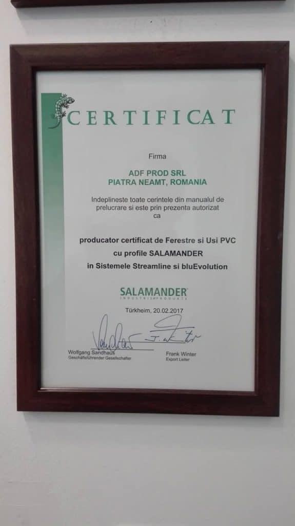 Importanța certificării Salamander pentru ferestrele PVC