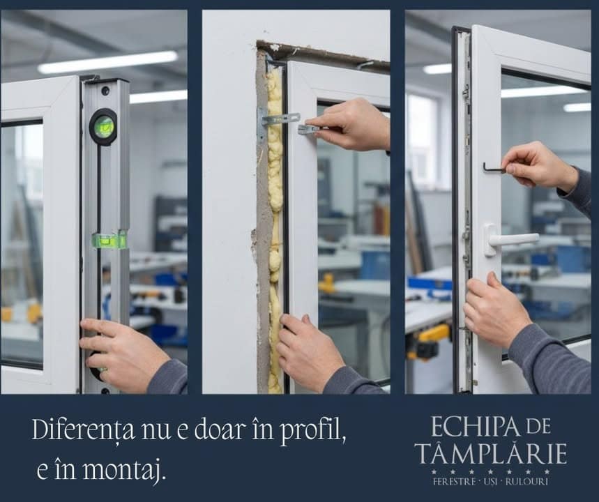Importanța montajului corect pentru ferestrele din PVC și aluminiu