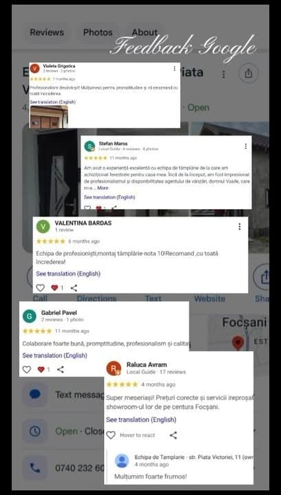 Aprecierea clienților noștri pentru tâmplăria montată