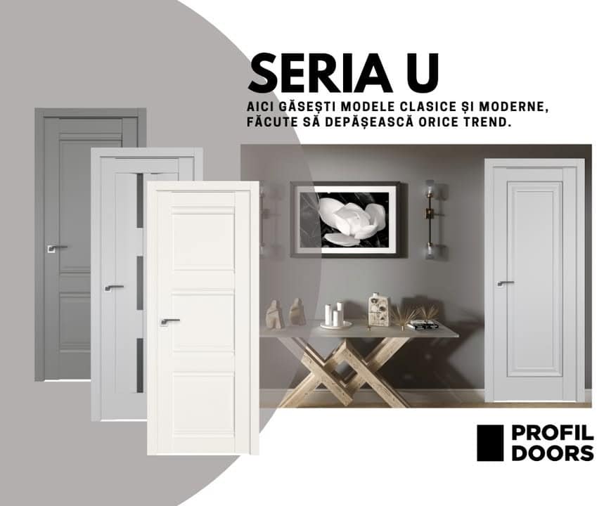 Uși de interior din colecția Seria U: Design modern și durabilitate