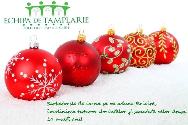 Mesaj de sărbători de la Echipa de Tâmplărie